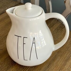 Rae Dunn White Ceramic Tea Pot New